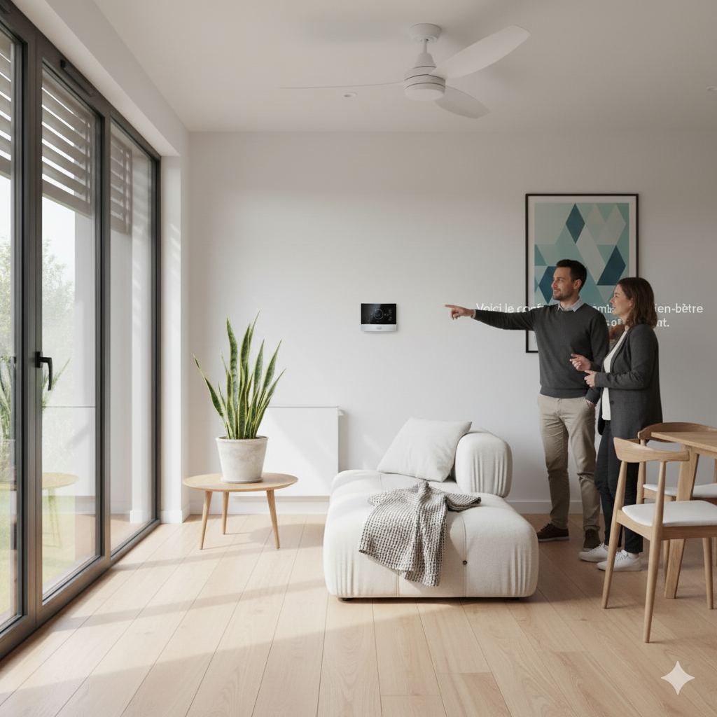 L'intérieur d'une maison rénovée énergétiquement