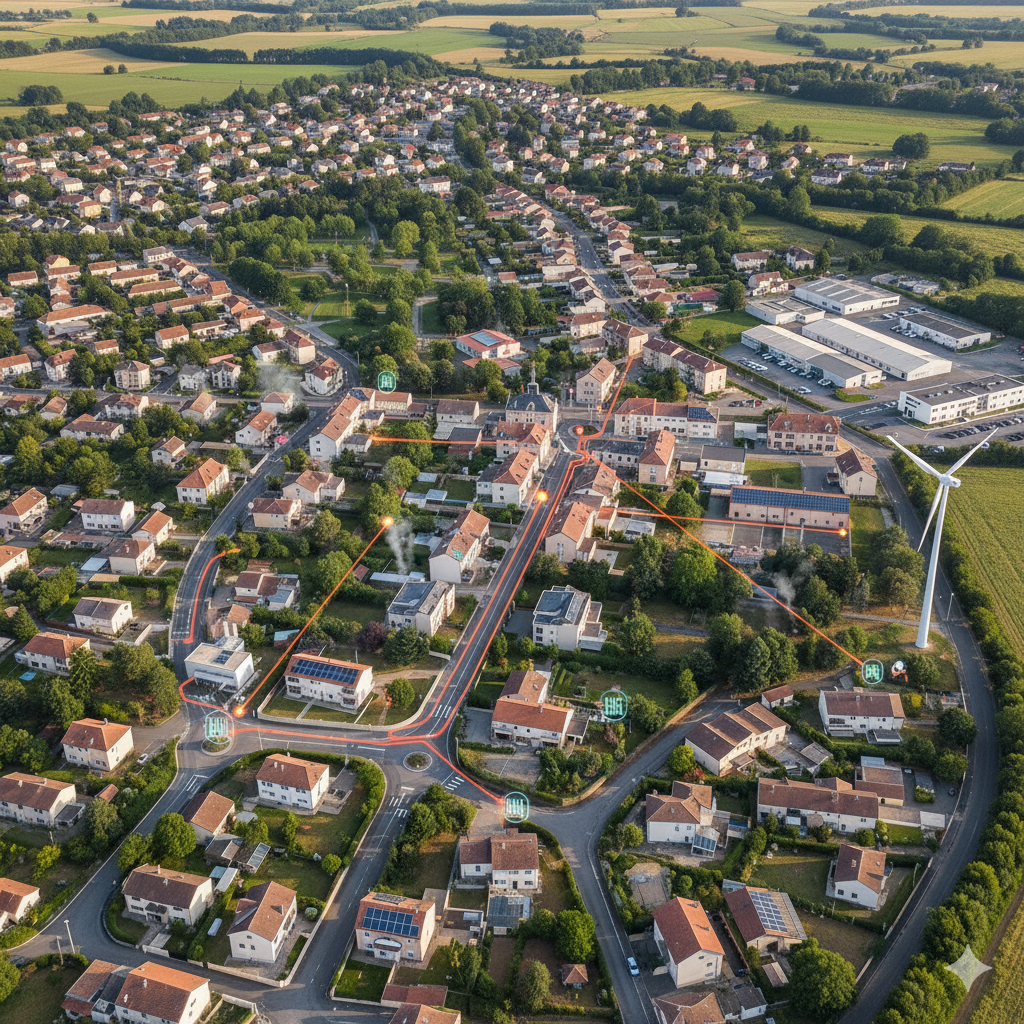 Ville de demain rénovée et intelligente